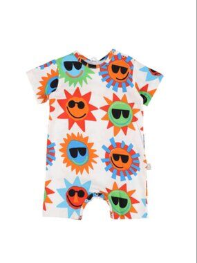 Stella McCartney 100% Cotton Sun Sunshine Romper One Piece | Multi | 18 months